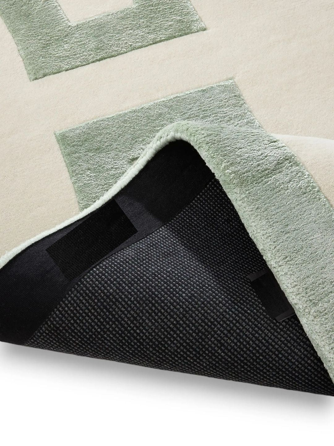 Cremefarbener Wollteppich Wohnzimmerdesign