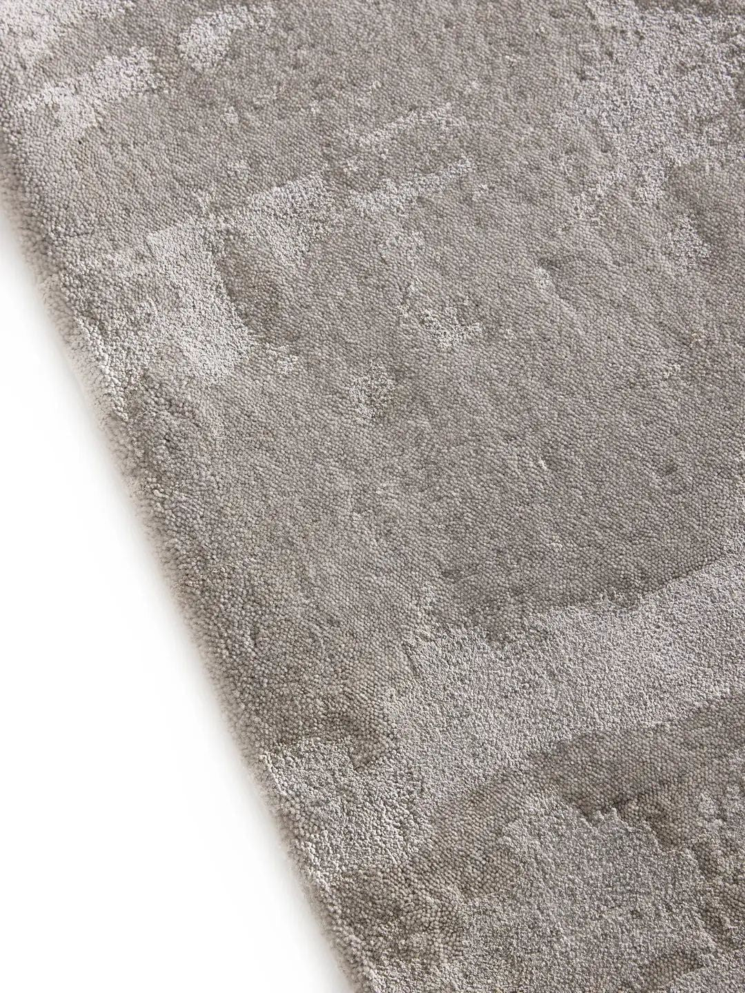 Grau Viskose Teppich Wohnzimmer