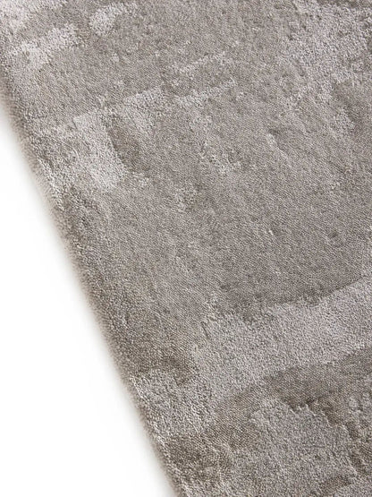 Grau Viskose Teppich Wohnzimmer