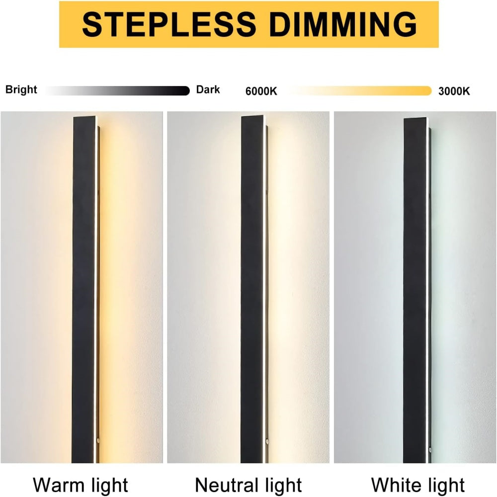 IP65 Schwarze Außen-LED-Wandlampe