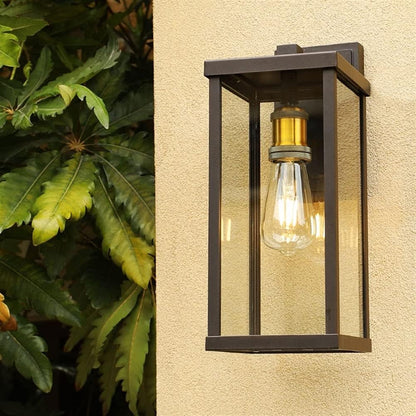 Rechteckige Außenlaterne Wandlampe