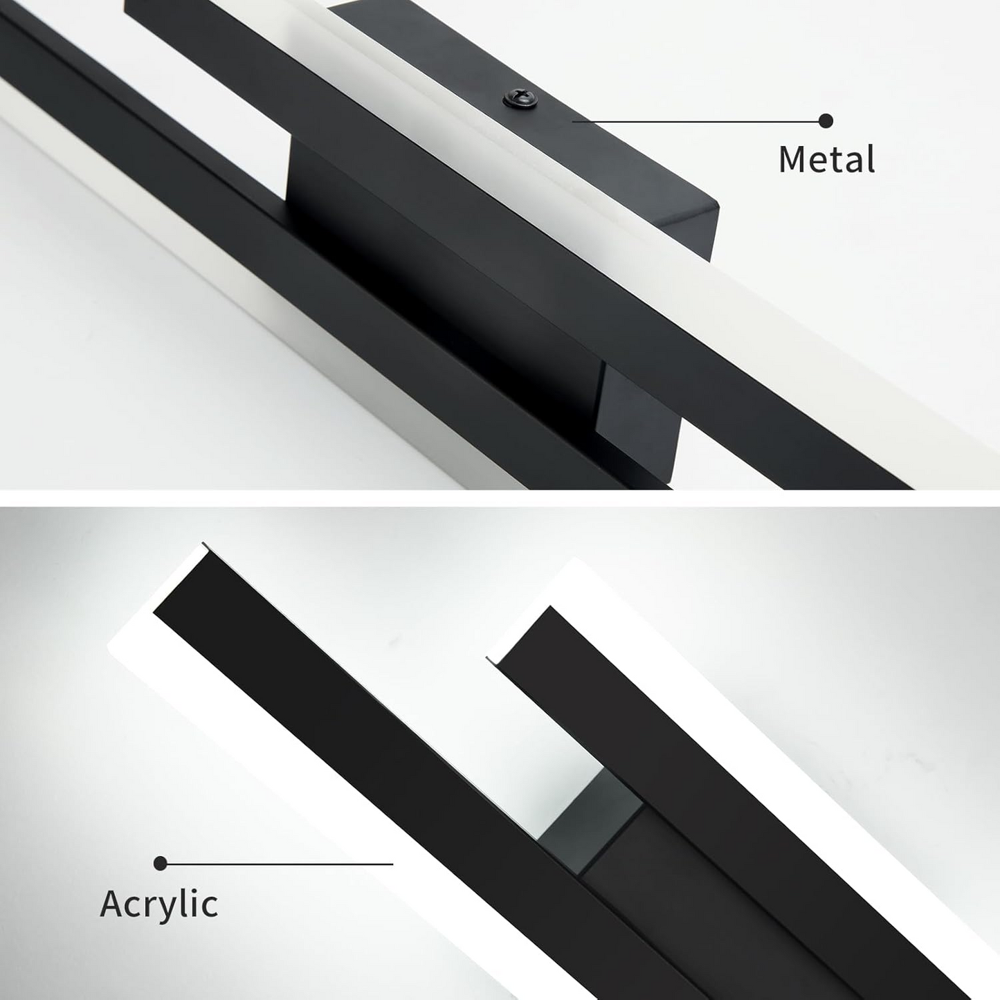 Lange Acryl-LED-Wandlampe