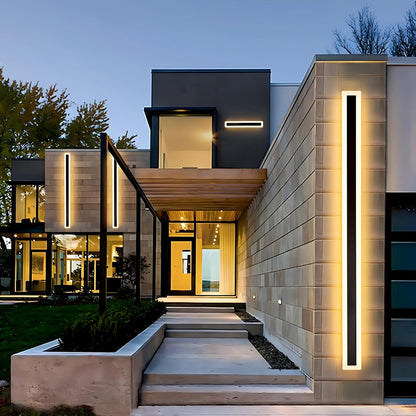 Schwarze moderne LED-Außenwandleuchte IP65