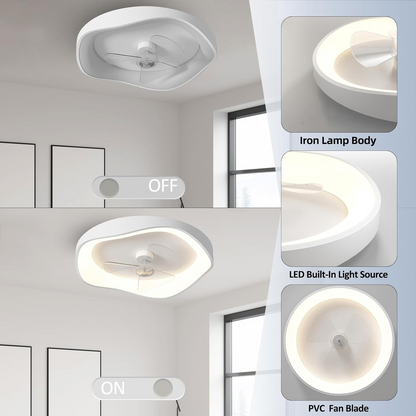 Moderner LED-Deckenventilator mit Licht