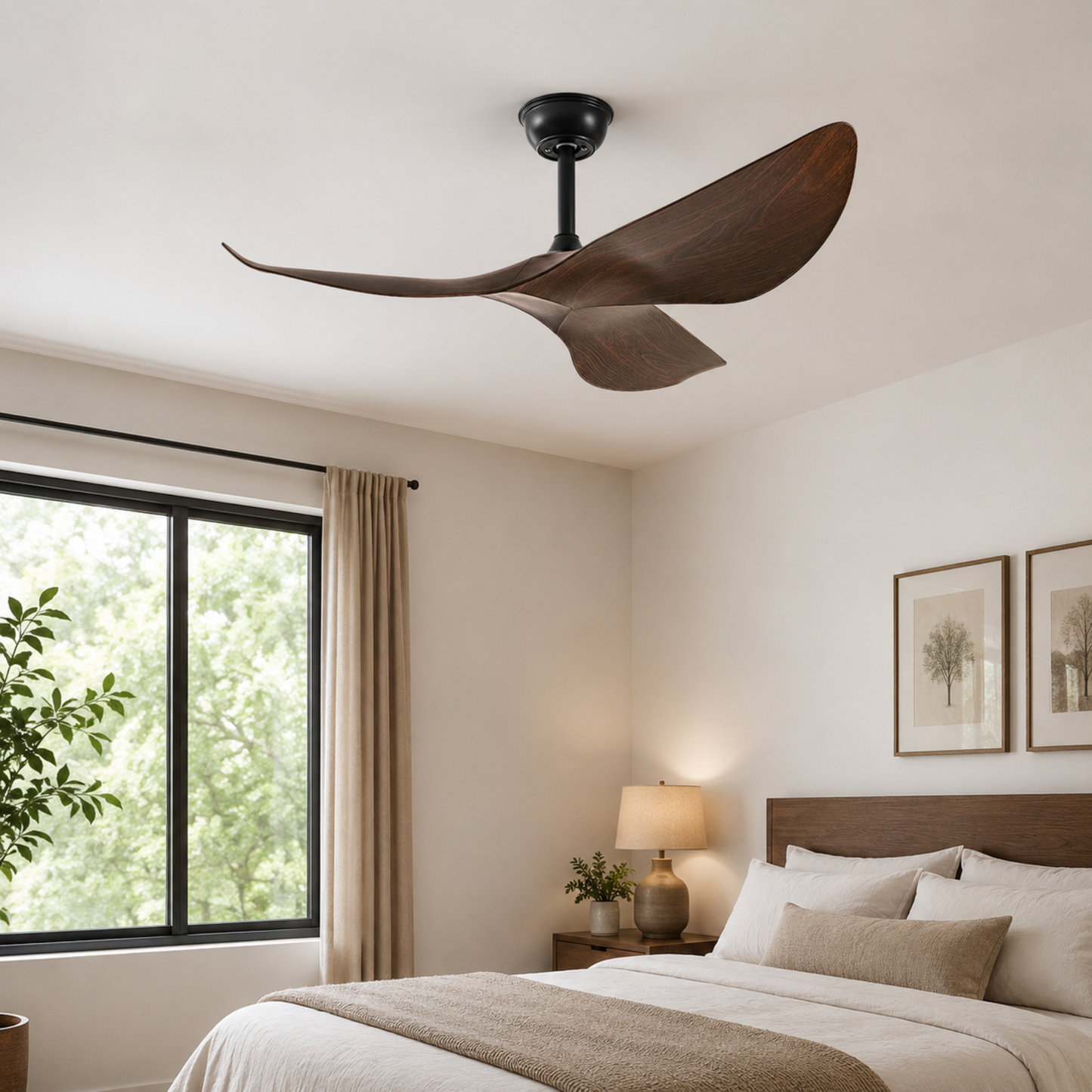 Moderner 3-Flügel-DC-Deckenventilator