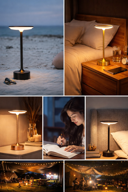 Amberlin Art-déco-Messing-Tischlampe
