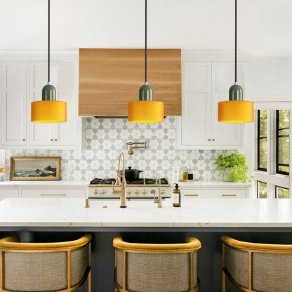 Schlanke Glas-Hängeleuchte