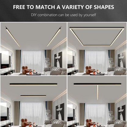 Minimalistische lineare LED-Deckenleuchte