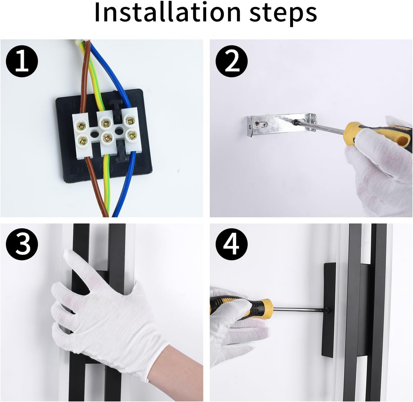 Lange Acryl-LED-Wandlampe