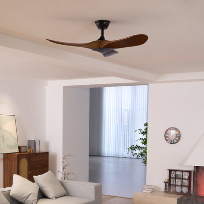 Moderner Deckenventilator aus Holz