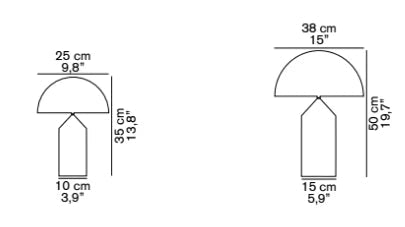 Ikonische Metall-Tischlampe