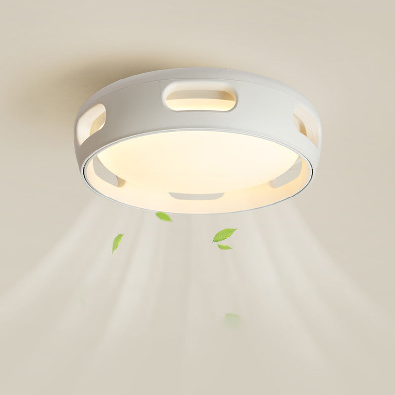 Nordischer bladeless LED-Deckenventilator mit Licht