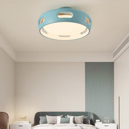 Nordischer bladeless LED-Deckenventilator mit Licht