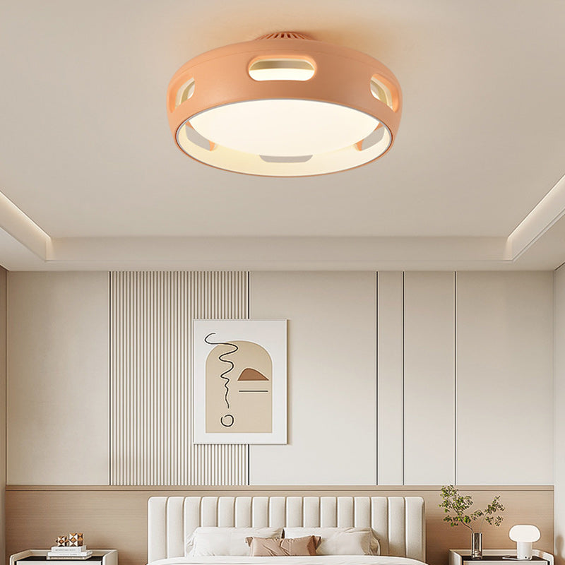 Nordischer bladeless LED-Deckenventilator mit Licht