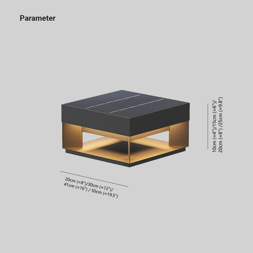 Solar Cube Außenpfostenleuchte