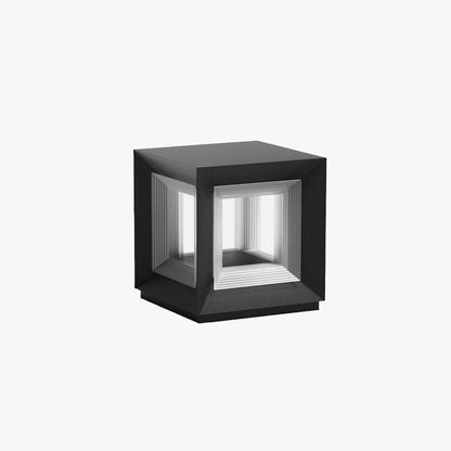 Moderner LED-Würfel Außenpfostenleuchte