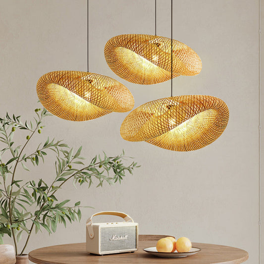 Natürliche Bambus-Pendelleuchte Design