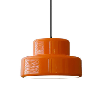 Bauhaus Orange Hängelampe