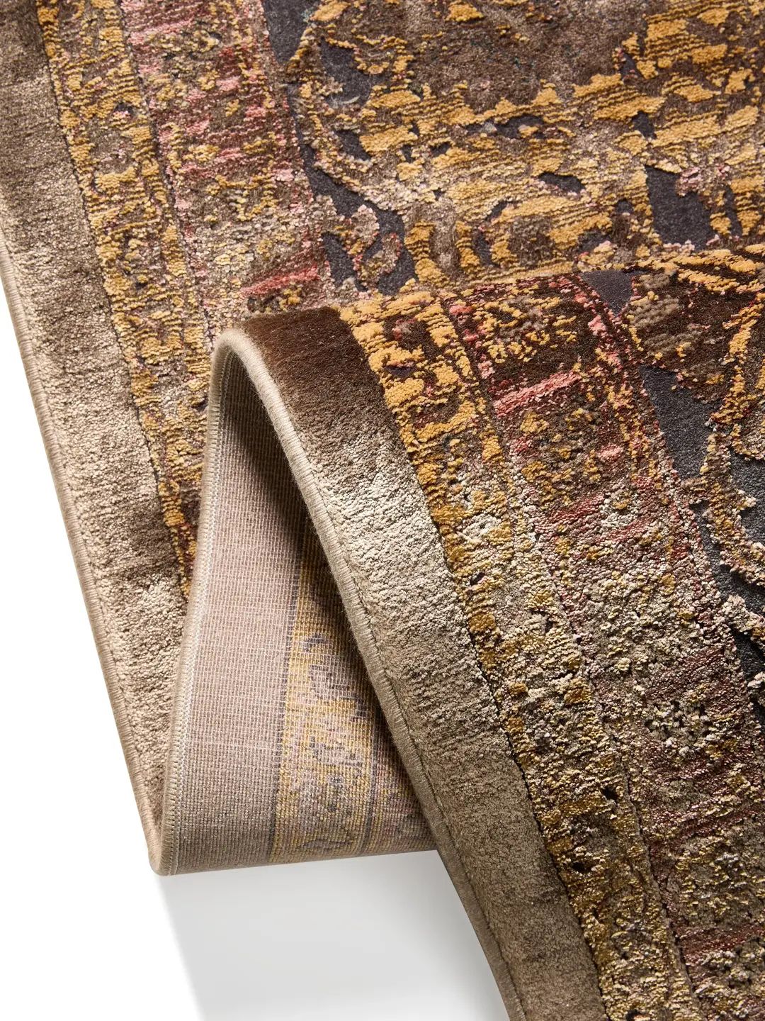 Blauer Vintage-Teppich Wohnzimmer