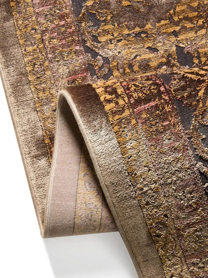 Blauer Vintage-Teppich Wohnzimmer