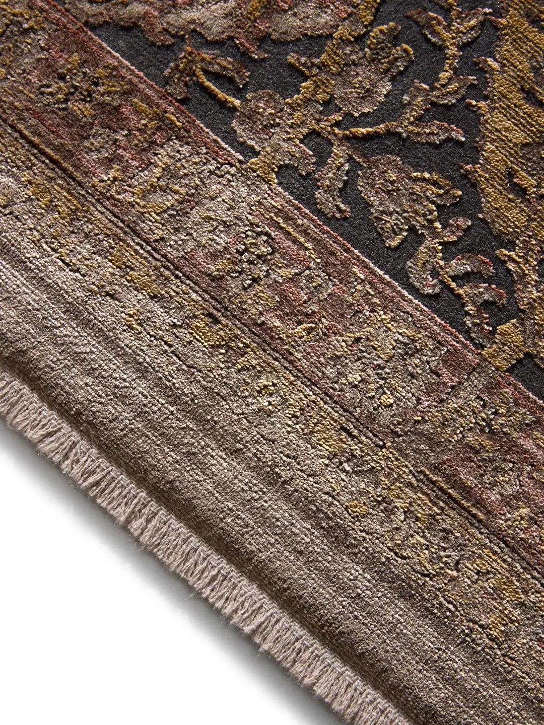 Blauer Vintage-Teppich Wohnzimmer