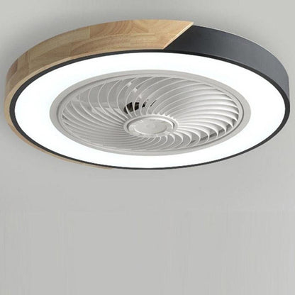 Moderner Holz-LED-Deckenventilator mit Licht
