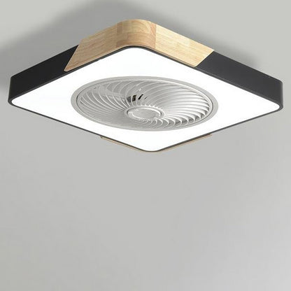 Moderner Holz-LED-Deckenventilator mit Licht