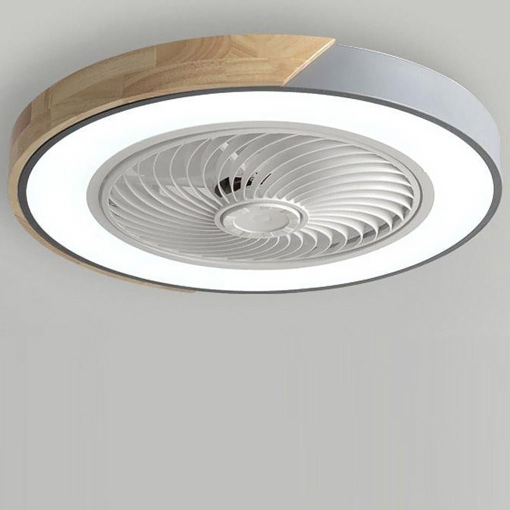 Moderner Holz-LED-Deckenventilator mit Licht