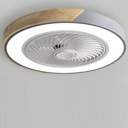 Moderner Holz-LED-Deckenventilator mit Licht