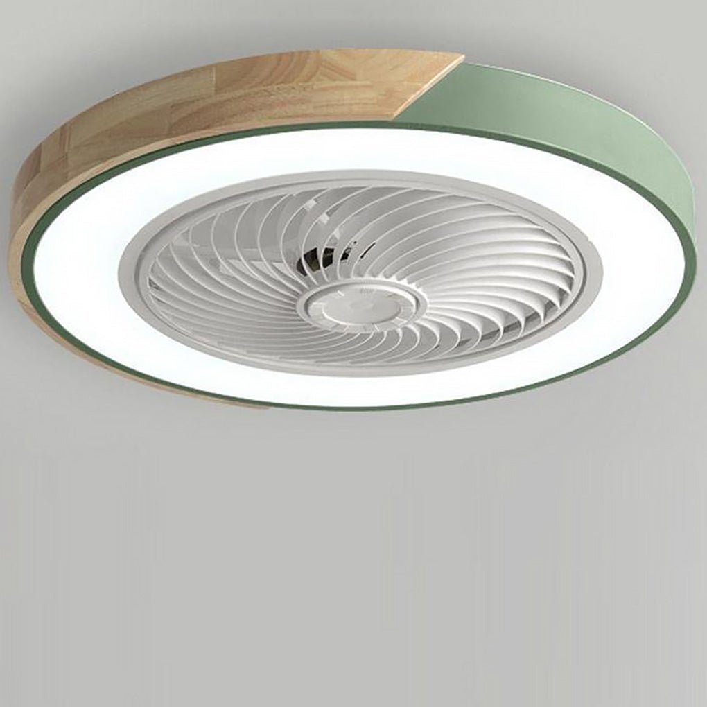 Moderner Holz-LED-Deckenventilator mit Licht