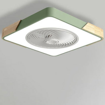 Moderner Holz-LED-Deckenventilator mit Licht