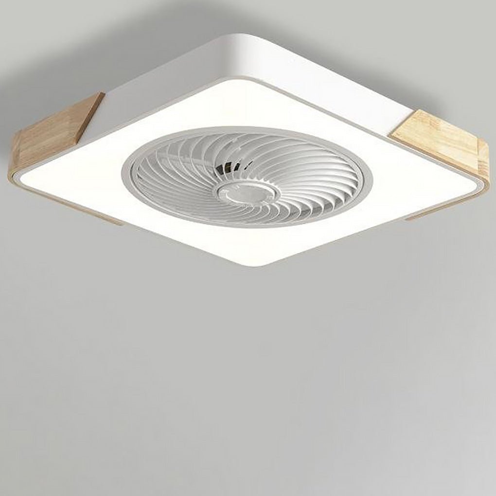 Moderner Holz-LED-Deckenventilator mit Licht