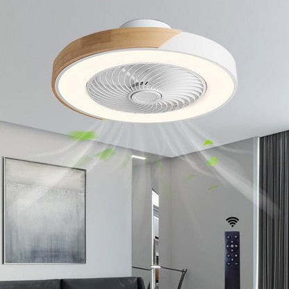 Moderner Holz-LED-Deckenventilator mit Licht