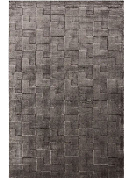 Brauner Lyocell-Teppich für das Wohnzimmer