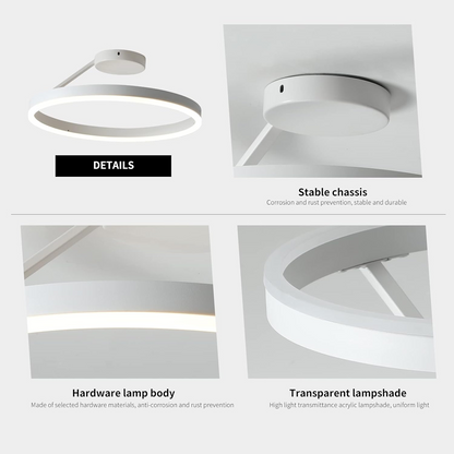 Schlanke Nordische Deckenleuchte