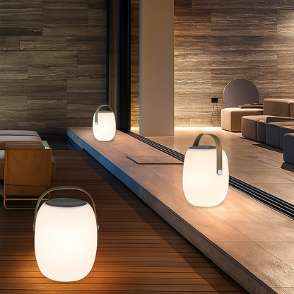 Tragbare Solarlampe für die Terrasse