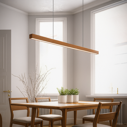 Moderne skandinavische Holz-Pendelleuchte