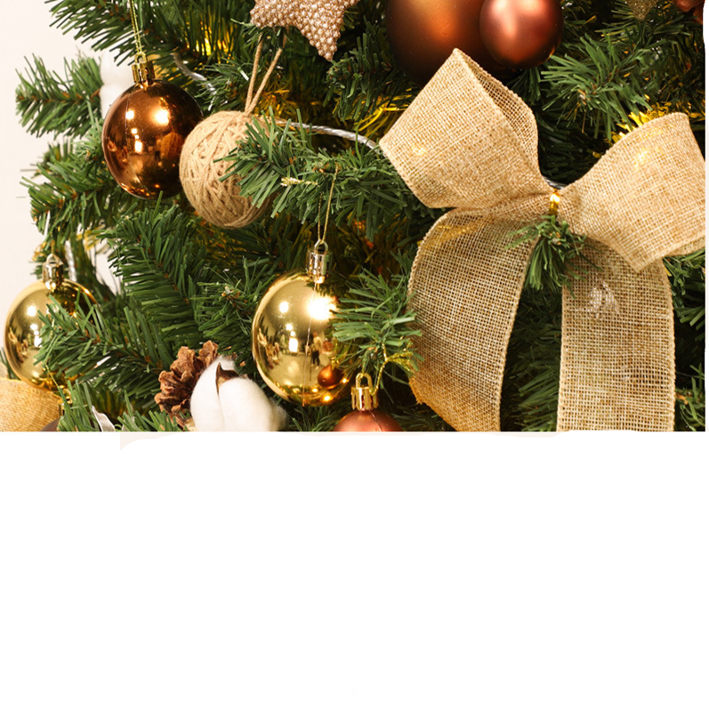 Künstlicher Weihnachtsbaum Canelle im nordischen Baumwollstil