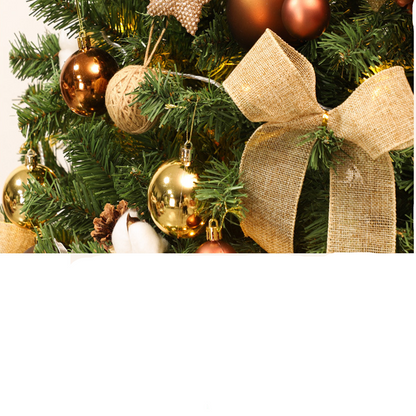 Künstlicher Weihnachtsbaum Canelle im nordischen Baumwollstil