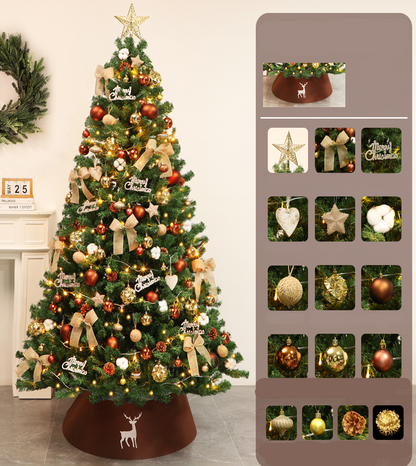 Künstlicher Weihnachtsbaum Canelle im nordischen Baumwollstil