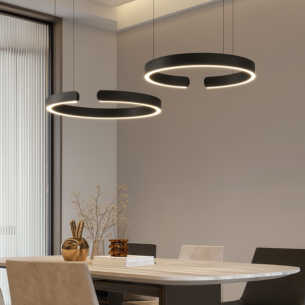 Moderner LED-Ring-Pendelleuchter