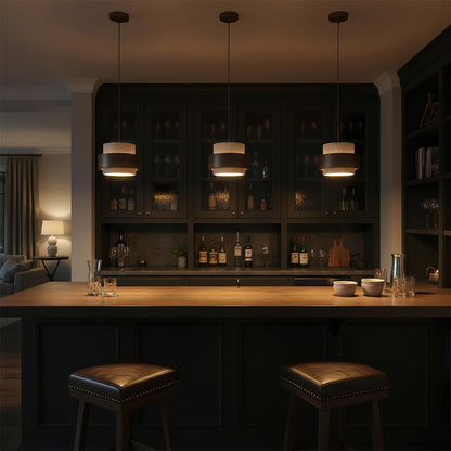 Rustikale Steinhängelampe