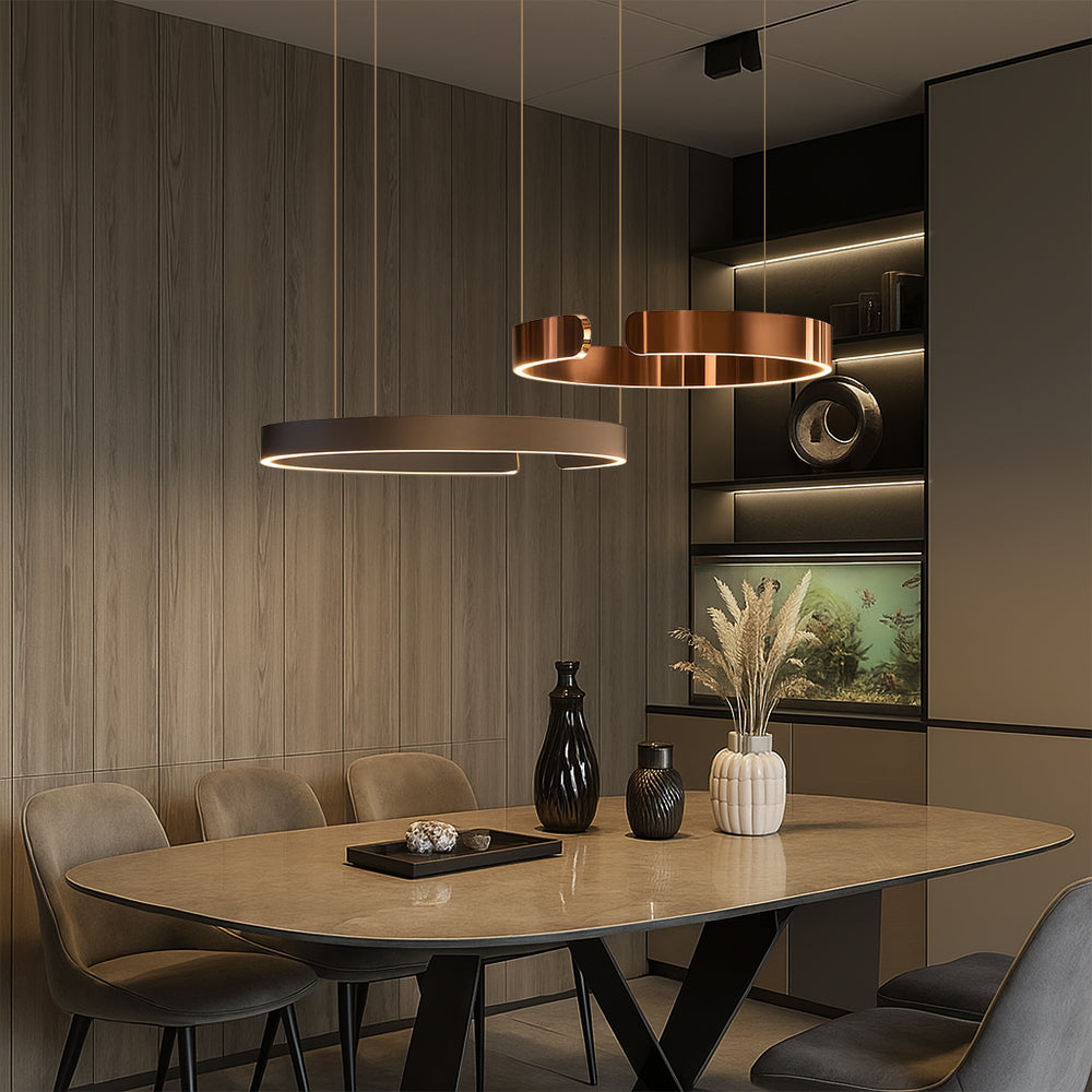 Moderner LED-Ring-Pendelleuchter