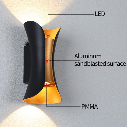 Outdoor wasserdichte LED-Wandlampe