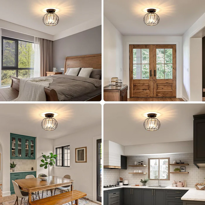 Nordische Glaskugel-Hängeleuchte