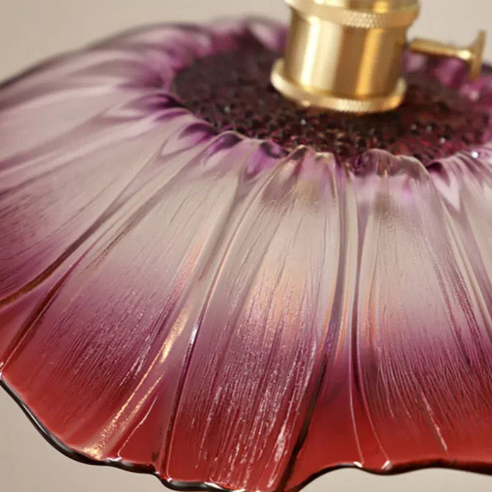 Retro-Blumen-Glas-Hängeleuchte