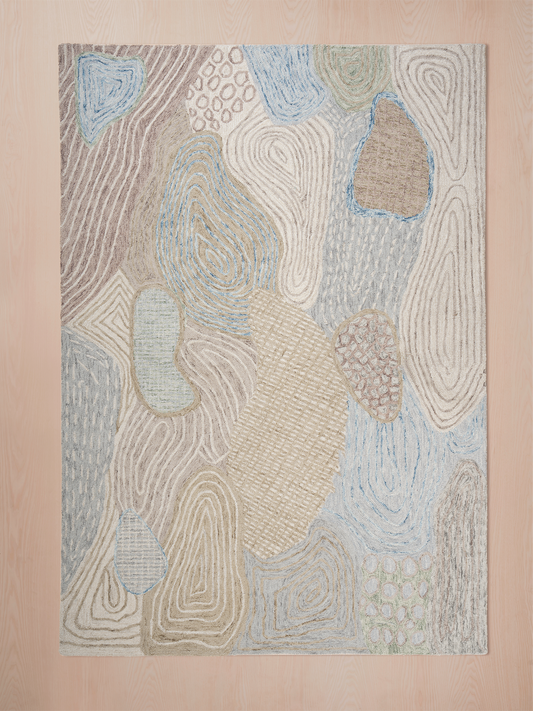 Eleganter Designer-Wollteppich