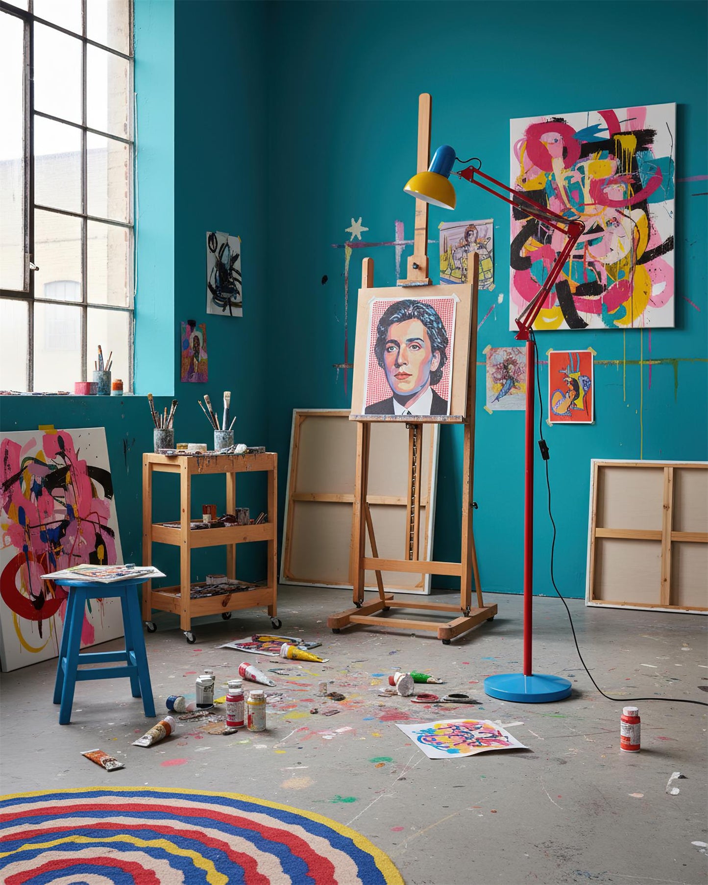 Künstlerische moderne Stehlampe