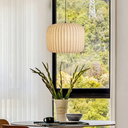 Elegante moderne Seidenpendelleuchte