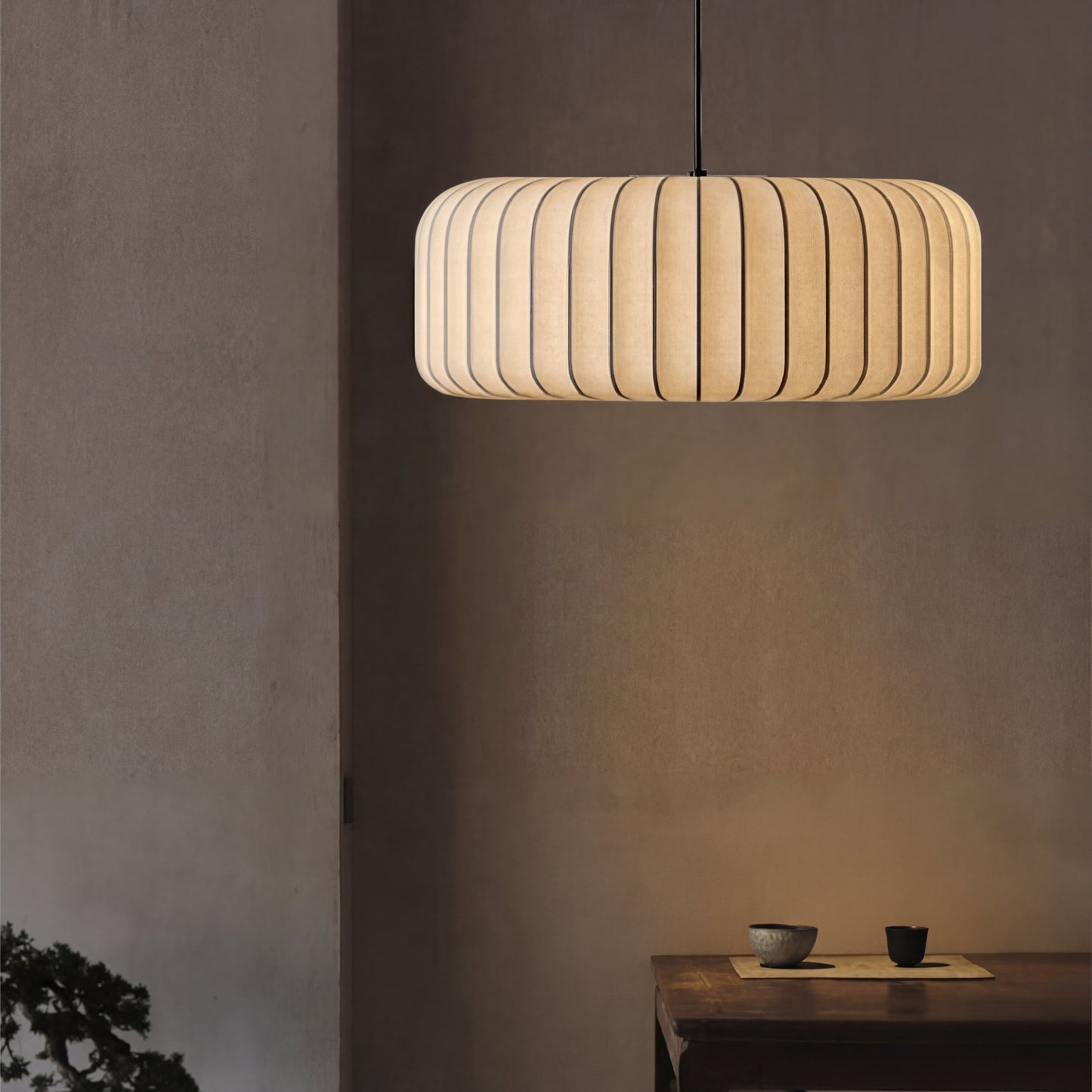 Elegante moderne Seidenpendelleuchte